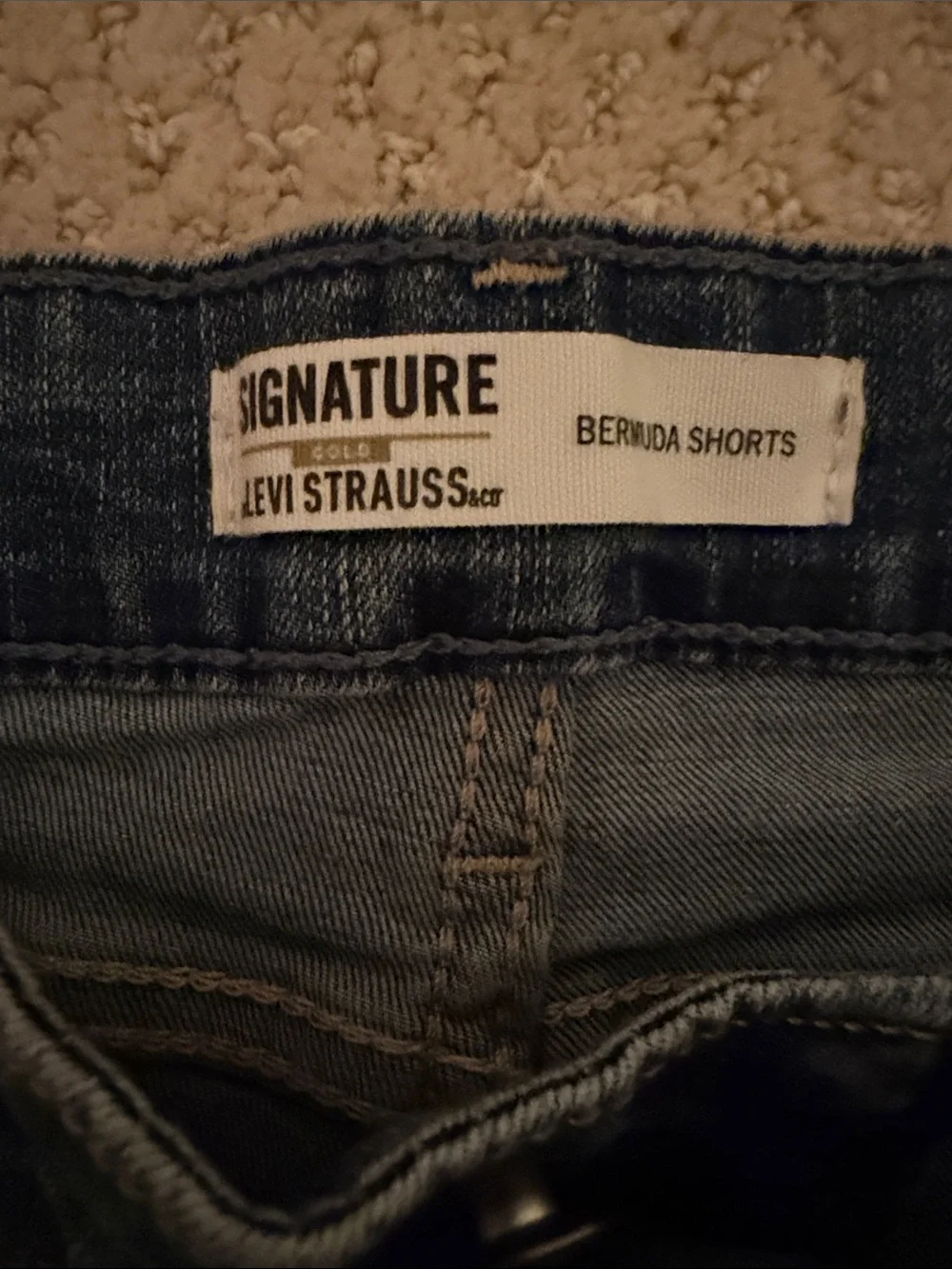 Levi's Dark Blue Denim Bermuda Shorts